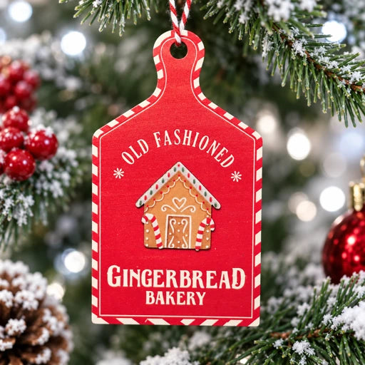 Old Fashioned Gingerbread Bakery Ornament