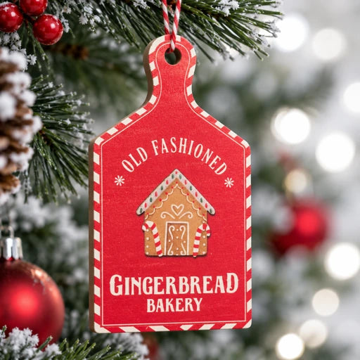 Old Fashioned Gingerbread Bakery Ornament