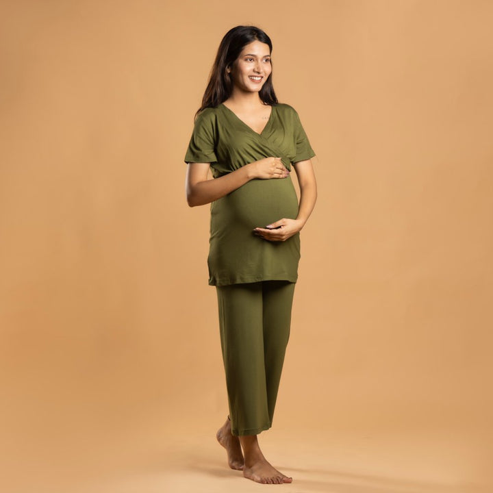 Olive Maternity Co-Ord Set