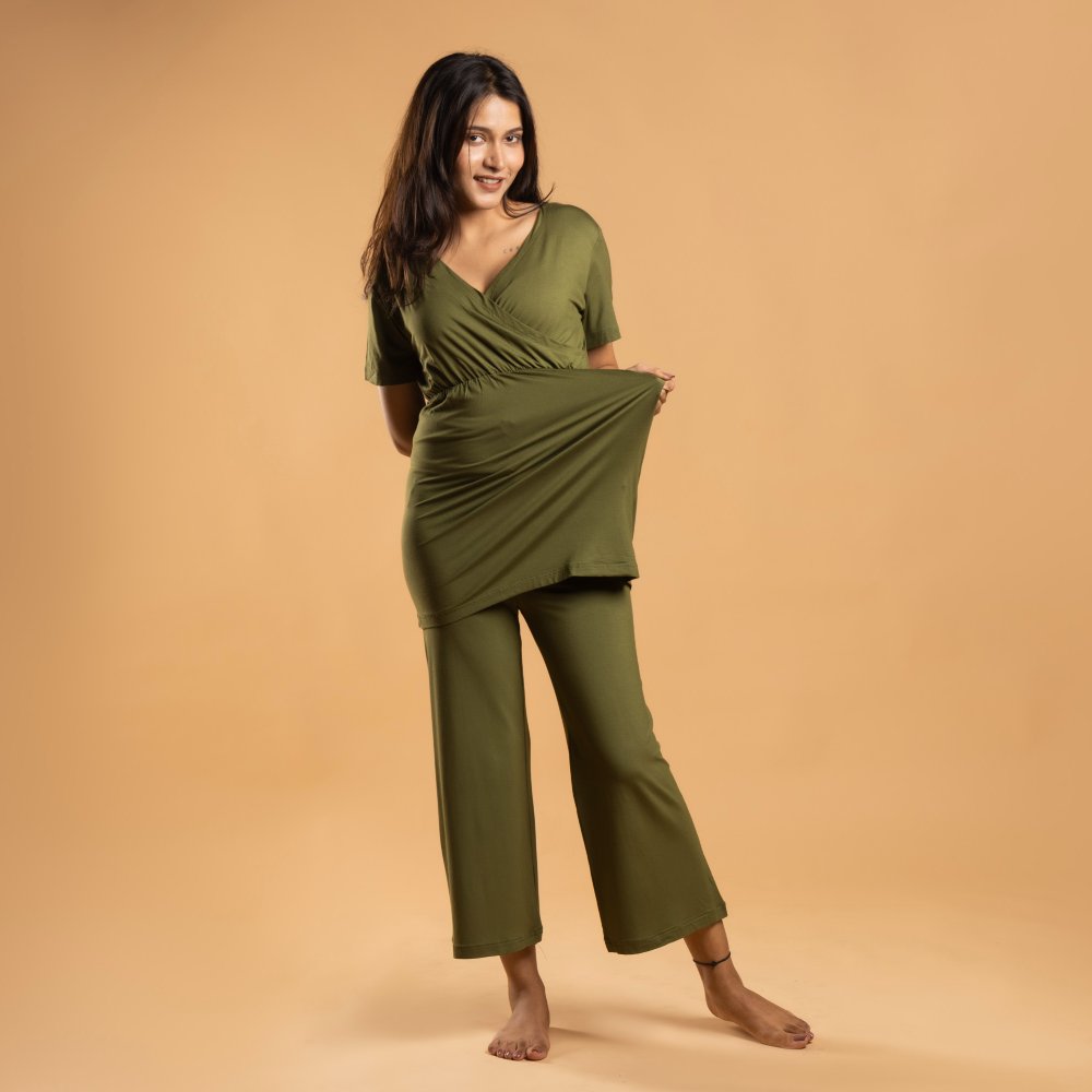 Olive Maternity Co-Ord Set