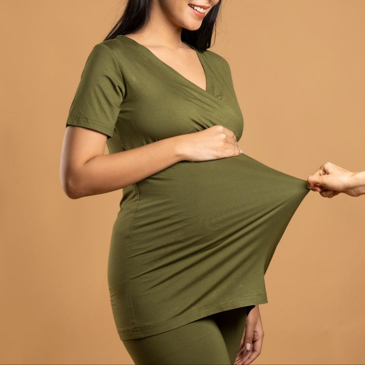 Olive Maternity Co-Ord Set