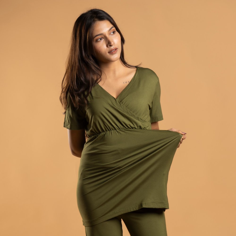 Olive Maternity Co-Ord Set