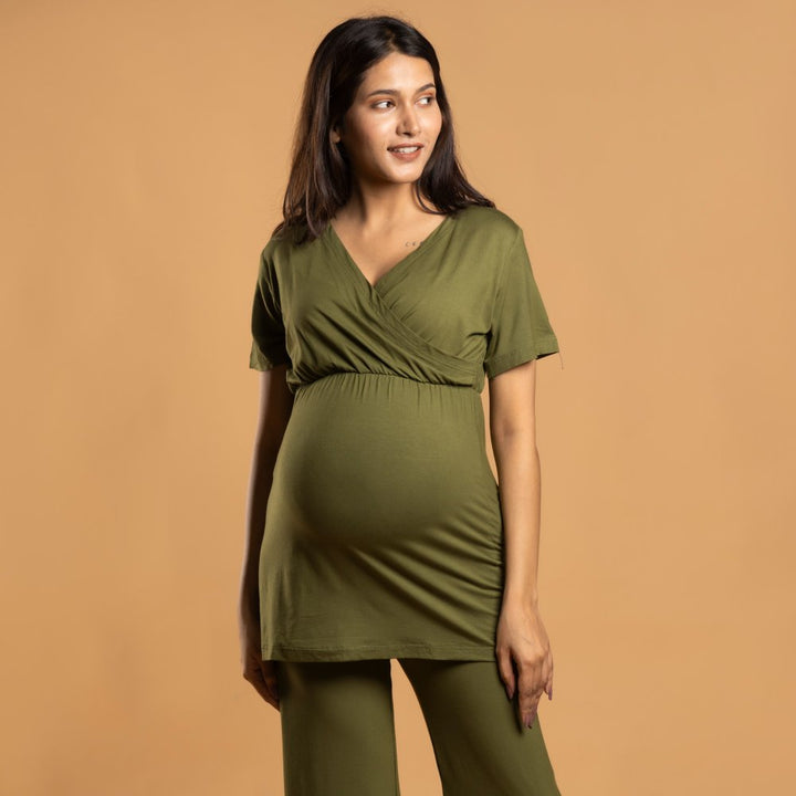 Olive Maternity Co-Ord Set