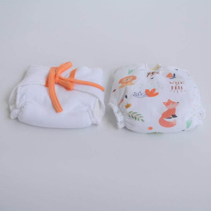 Orange Hearts - Everyday Essentials Nappy & Vest (Set of 4)