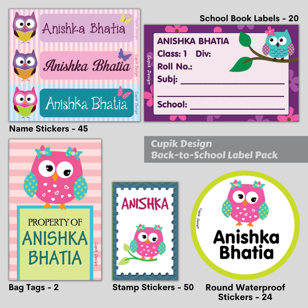 Owls - Back to School Label Pack