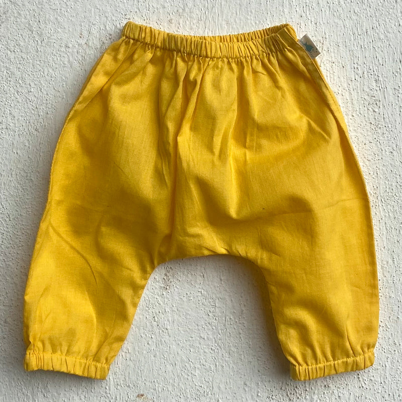 UNISEX ORGANIC PATANG KURTA WITH YELLOW PANTS