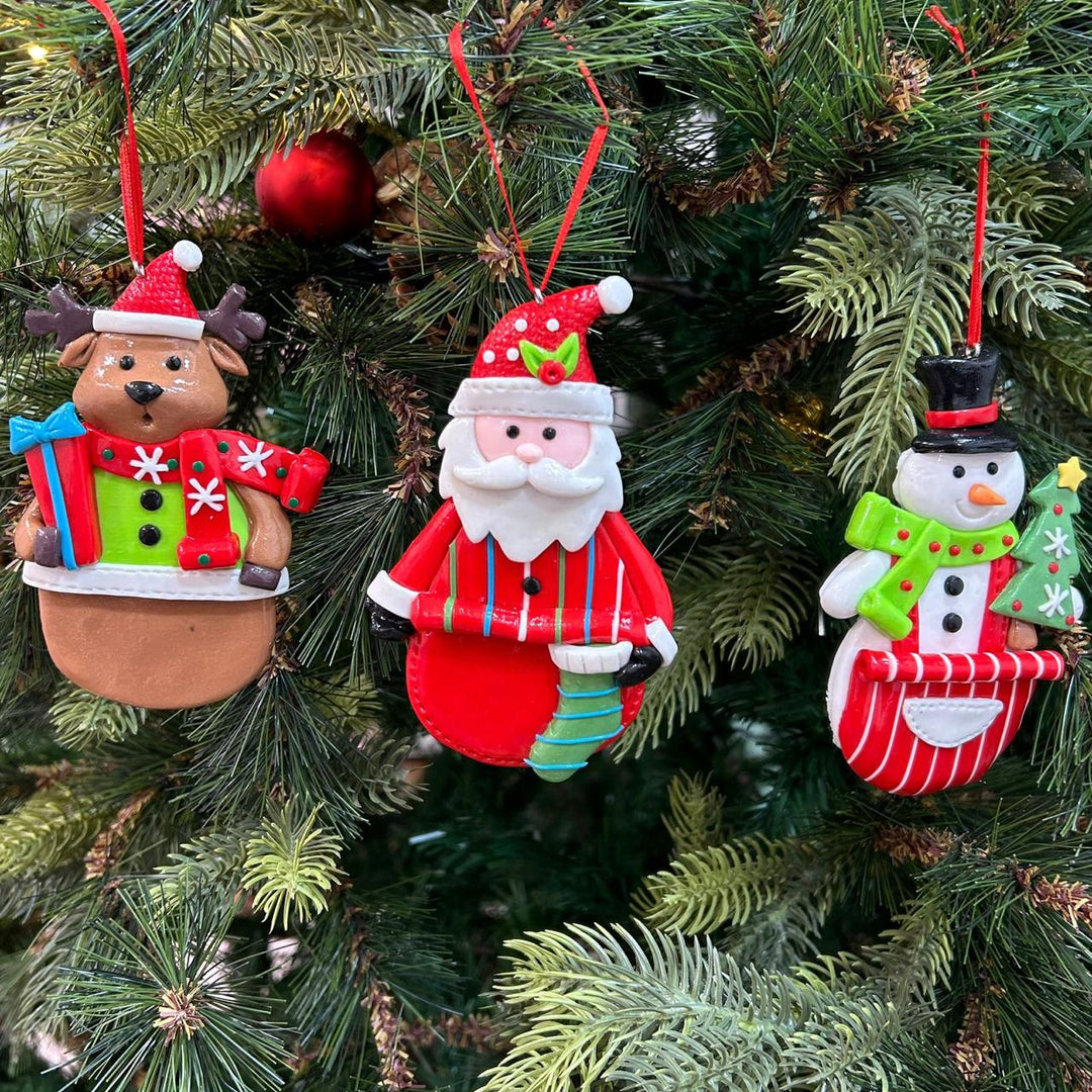 Babble Wrap Jolly Friends Forever Ornaments (Set of 3)