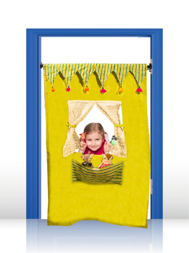 Puppet Theatre Door Curtain - The Circus Theme