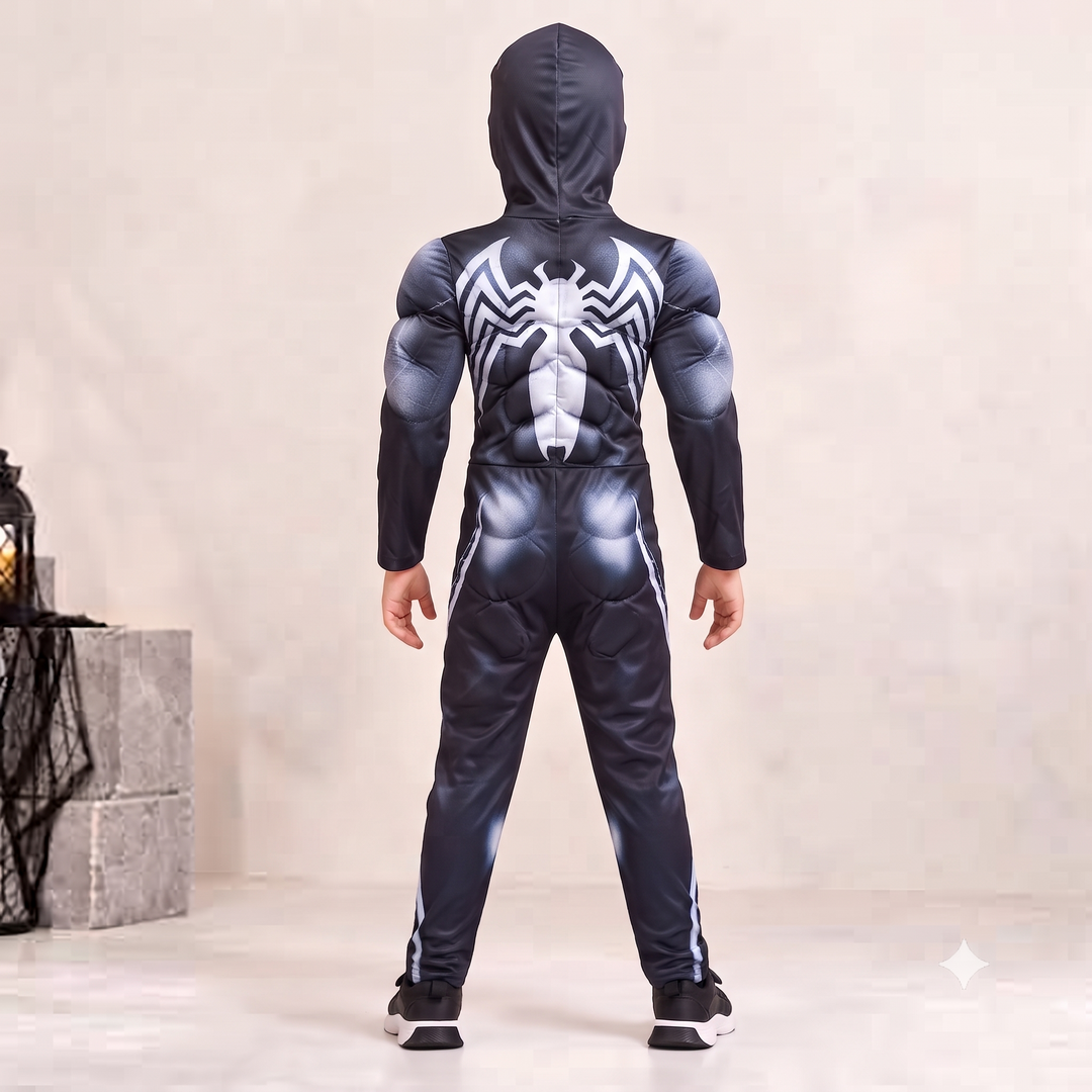 Padded Black Monster Superhero Costume