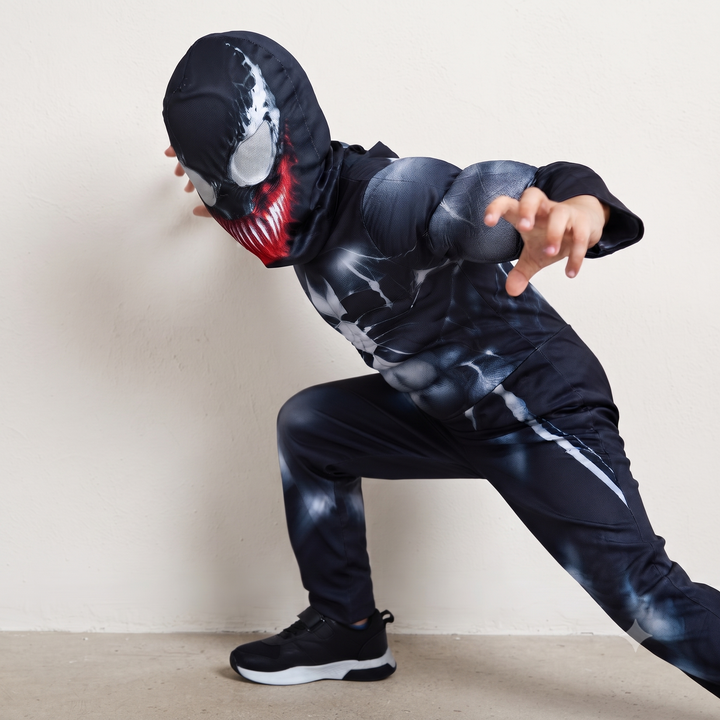 Padded Black Monster Superhero Costume