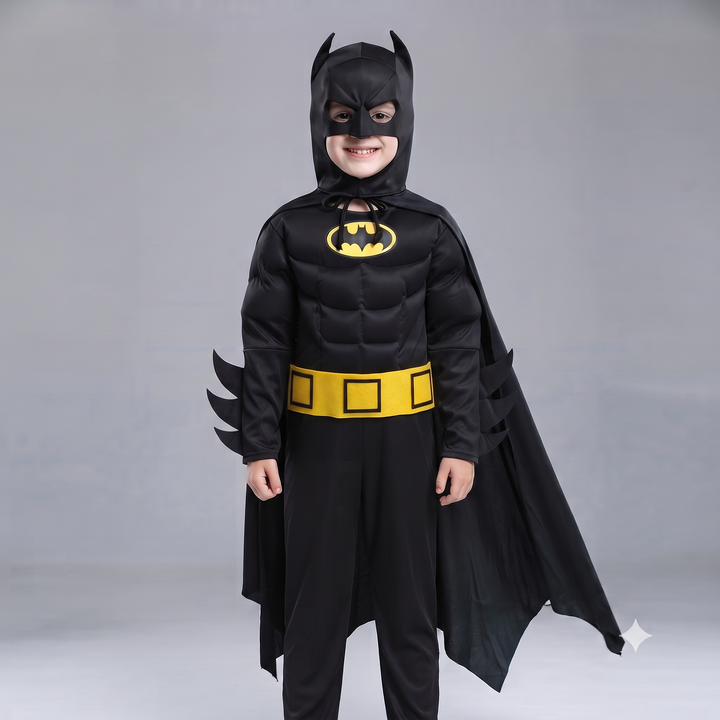 Padded Dark Hero Costume for Kids