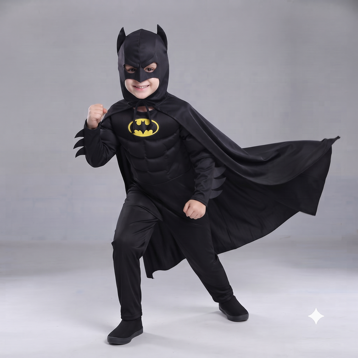 Padded Dark Hero Costume for Kids