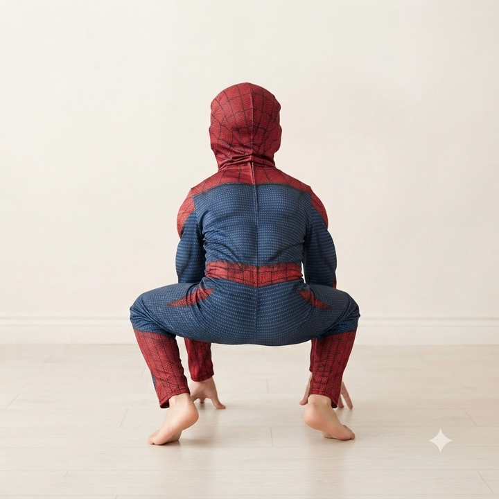 Padded Superhero Jumpsuit Costume