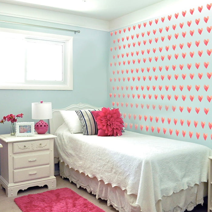 Paint A Heart Mini Wall Art Stickers