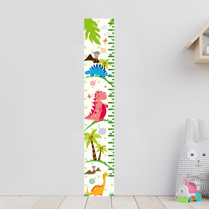 Pastel Dinosaur Height Chart Wall Sticker