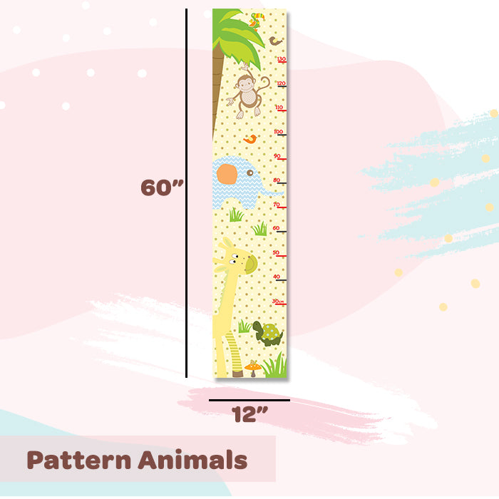 Pattern Height Chart Wall Sticker for Kids Wall Sticker