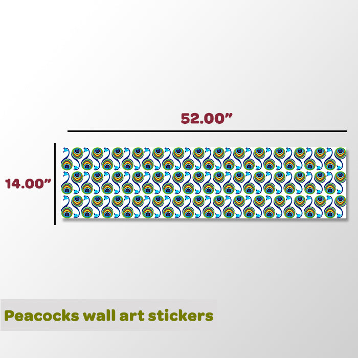 Peacocks Mini Wall Art Stickers