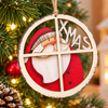 Peek-a-Boo Ornament- Santa By The Window
