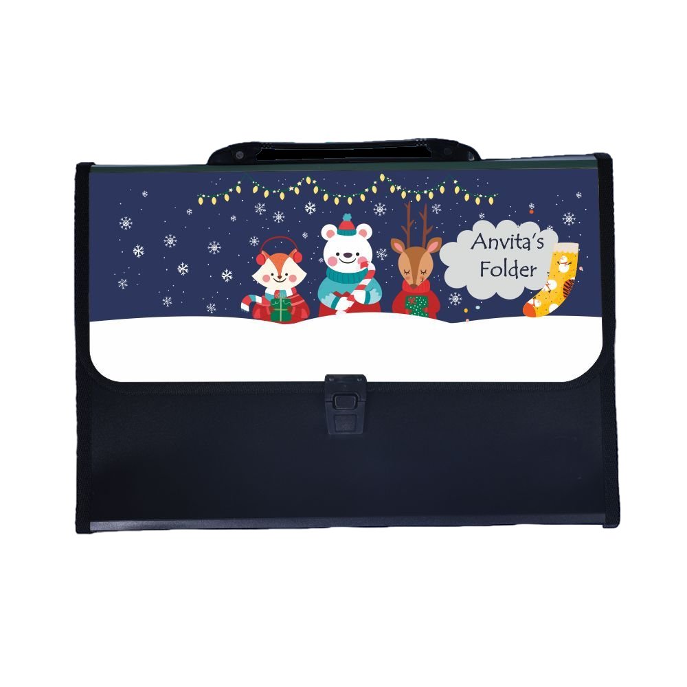 Personalised Christmas Folder - Polar Bear