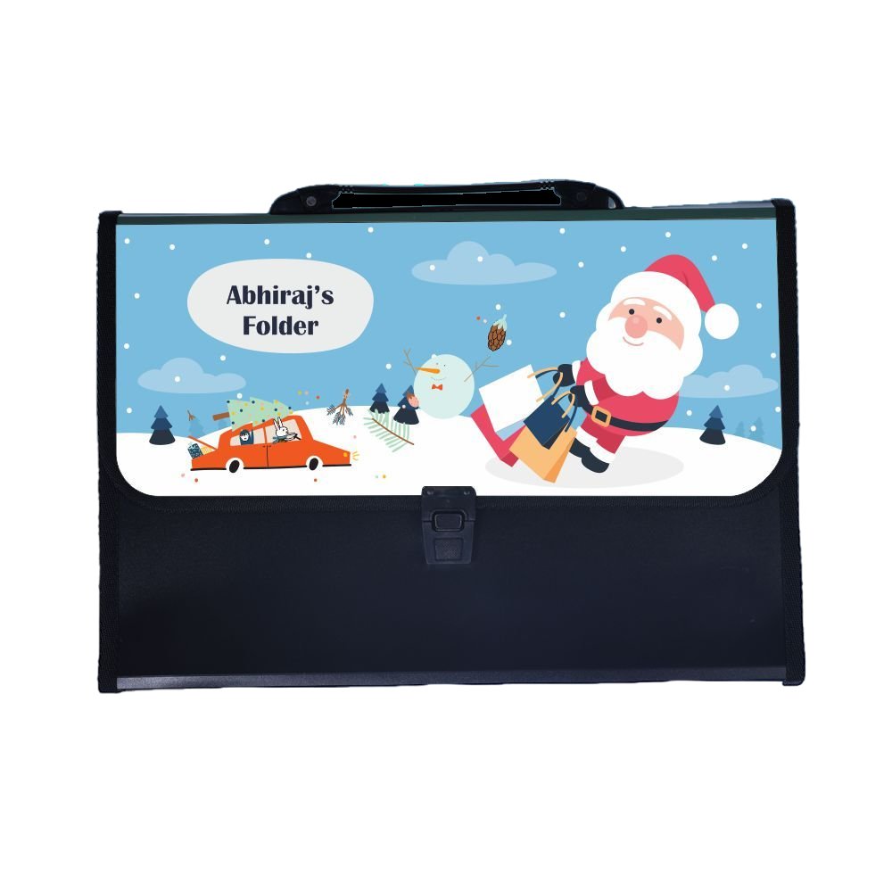 Personalised Christmas Folder - Santa Shopping