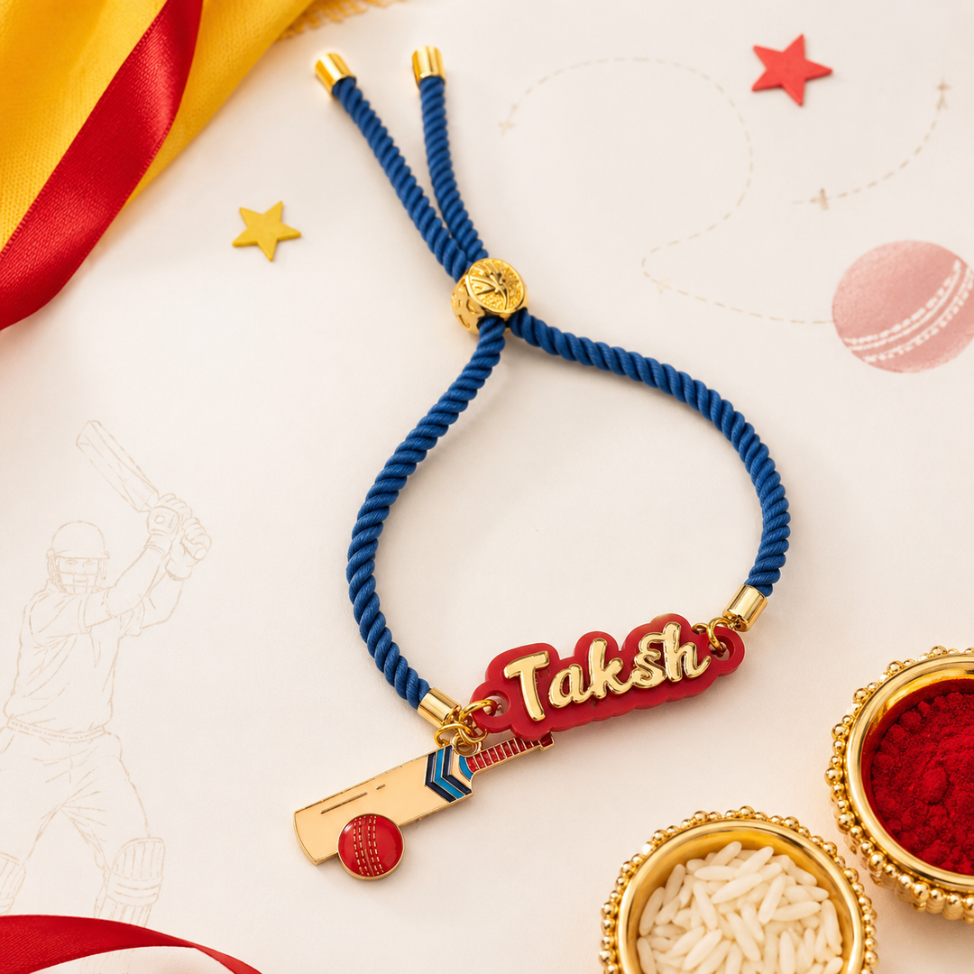 Babble Wrap Personalised Cricket Champ Rakhi