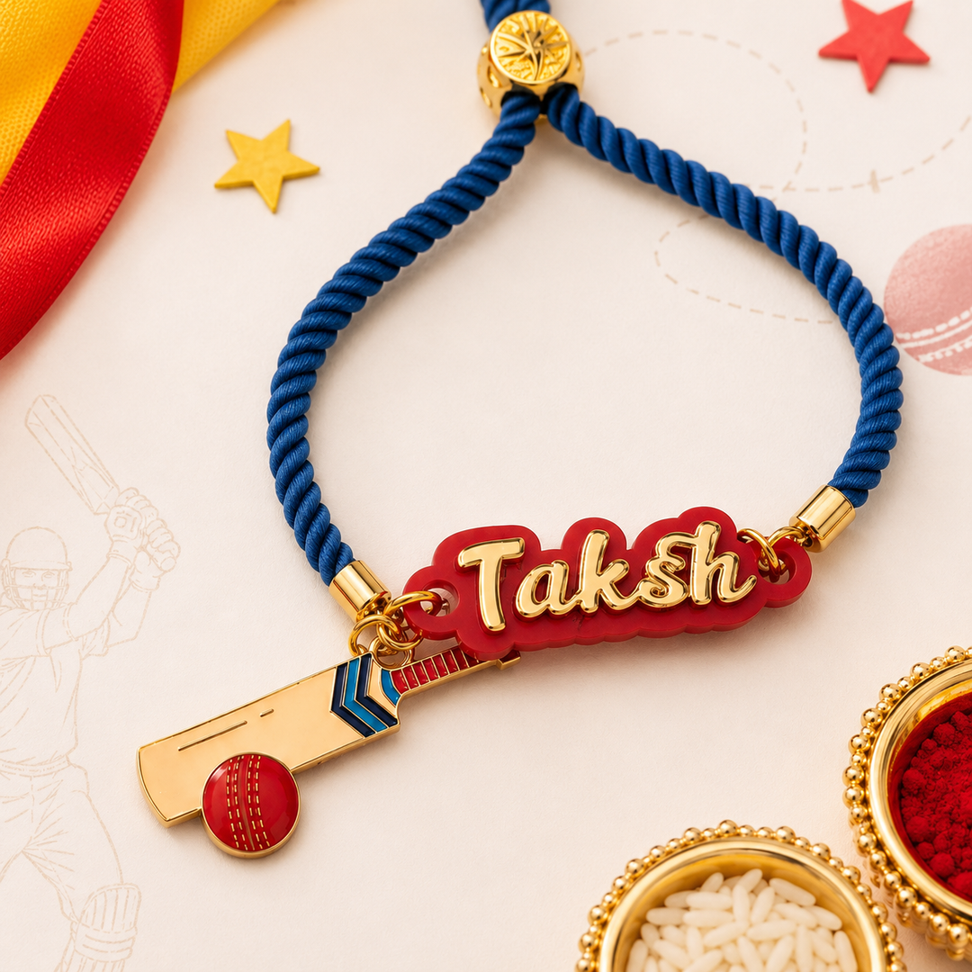 Babble Wrap Personalised Cricket Champ Rakhi