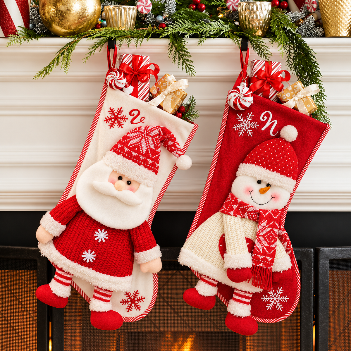 Babble Wrap Personalised Hearty Laugh Stockings- Set of 2