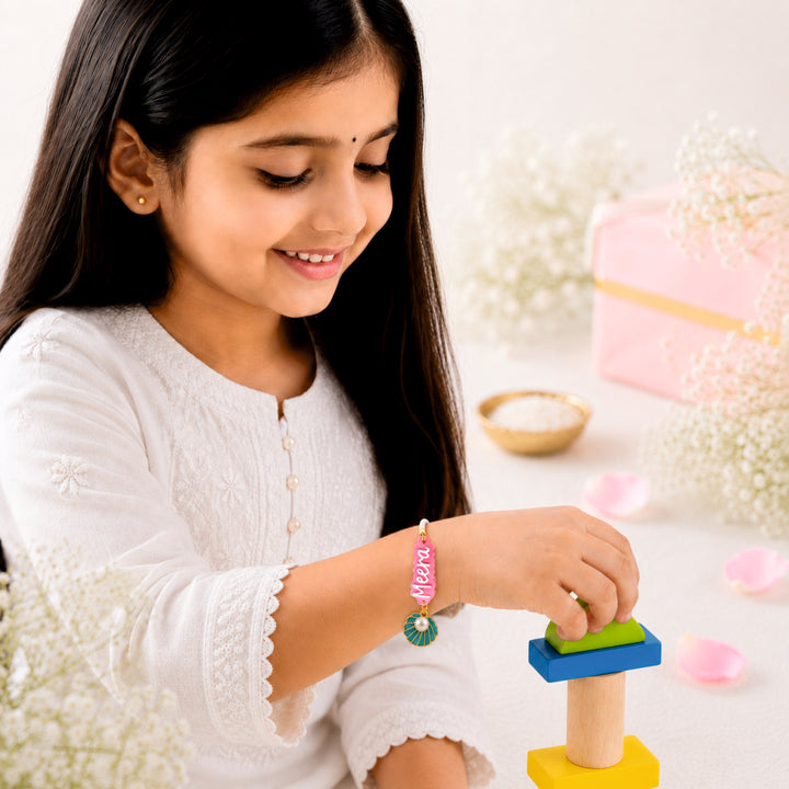 Babble Wrap Personalised Ocean Pearl Rakhi