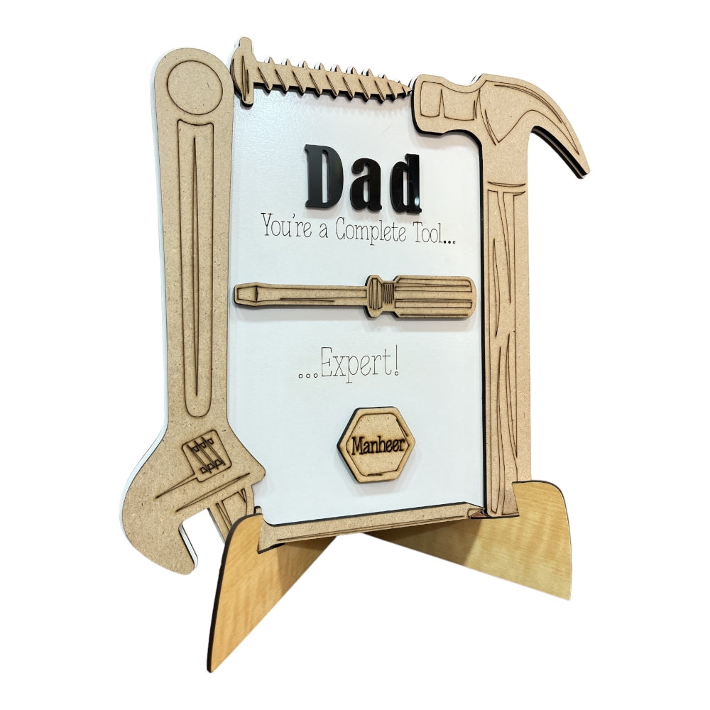 Personalized Wooden Father's Day - Complete Tool