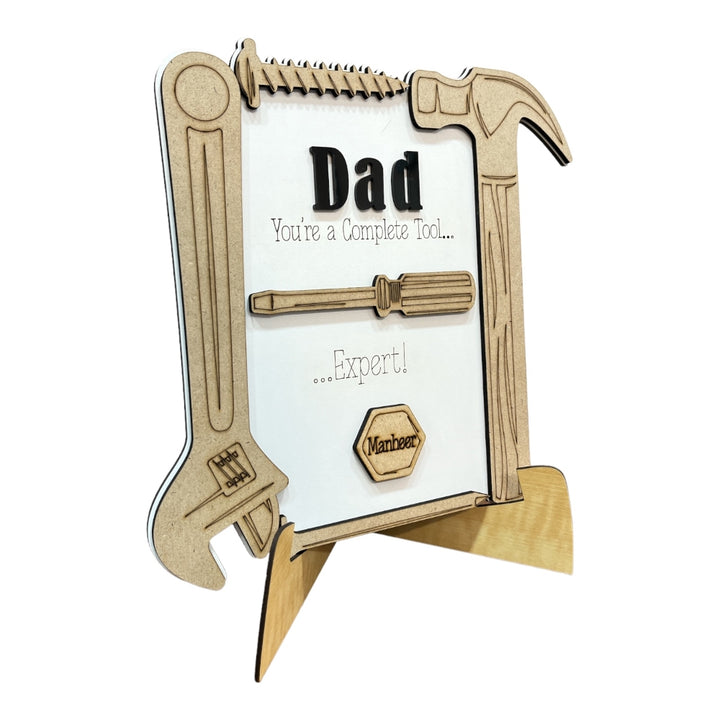 Personalized Wooden Father's Day - Complete Tool