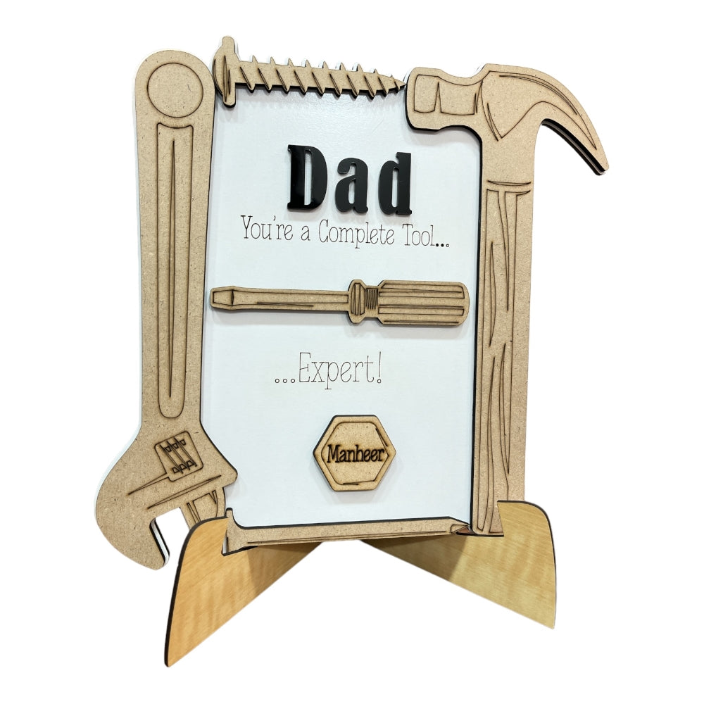 Personalized Wooden Father's Day - Complete Tool