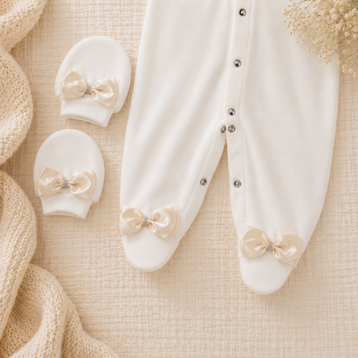 Peruvian Romper Set- Champagne Crown