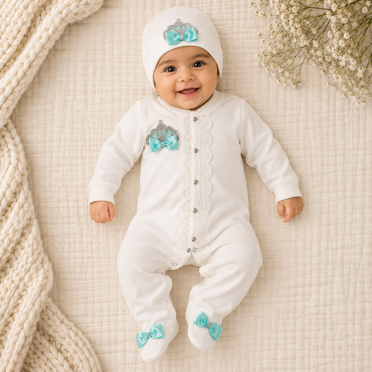 Peruvian Romper Set- Green