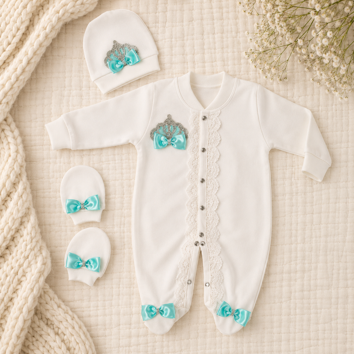 Peruvian Romper Set- Green
