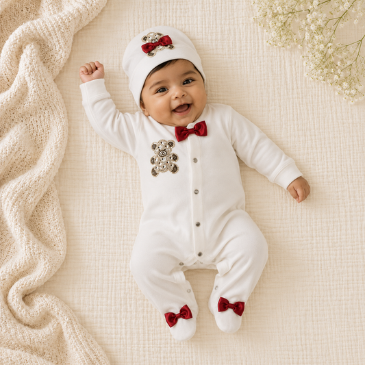 Peruvian Romper Set- Maroon