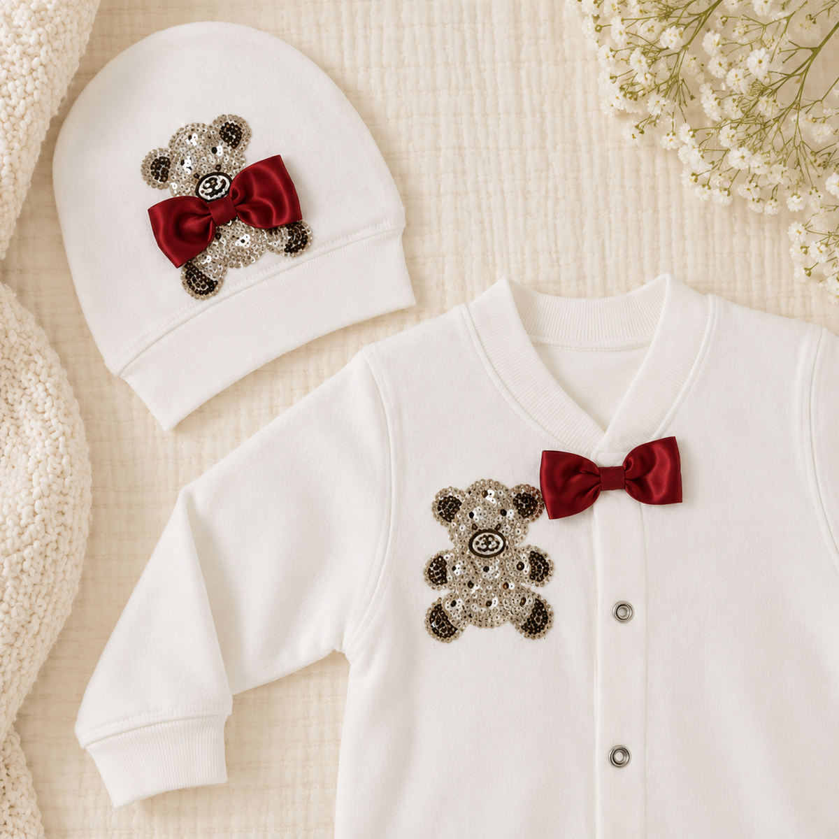 Peruvian Romper Set- Maroon