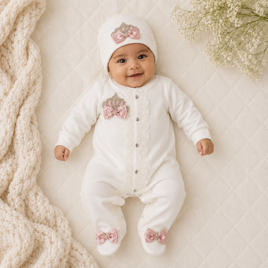 Peruvian Romper Set- Rose Gold Crown