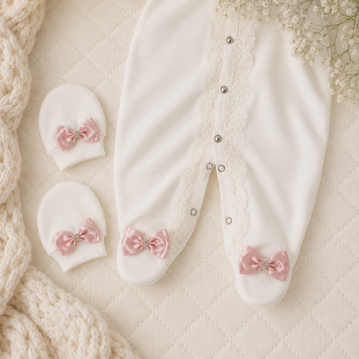 Peruvian Romper Set- Rose Gold Crown