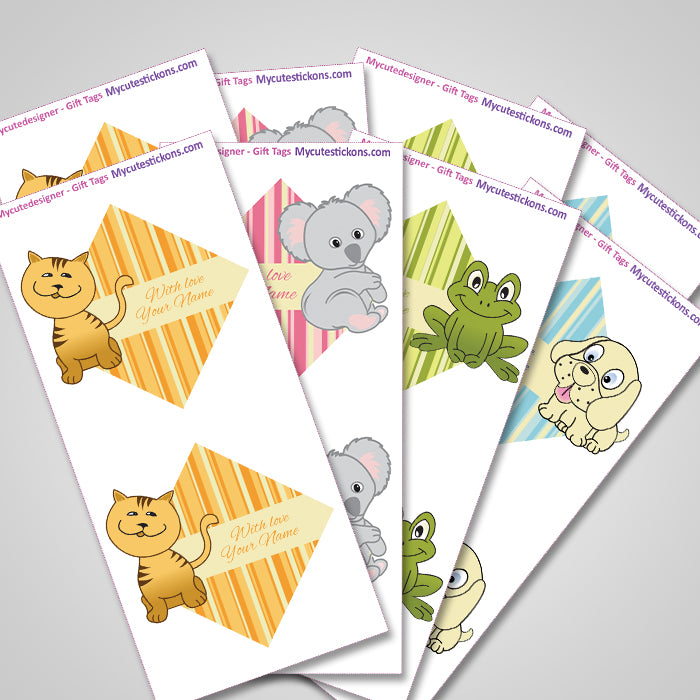 Personalised Gift Sticker - Pet Shop - Set of 60