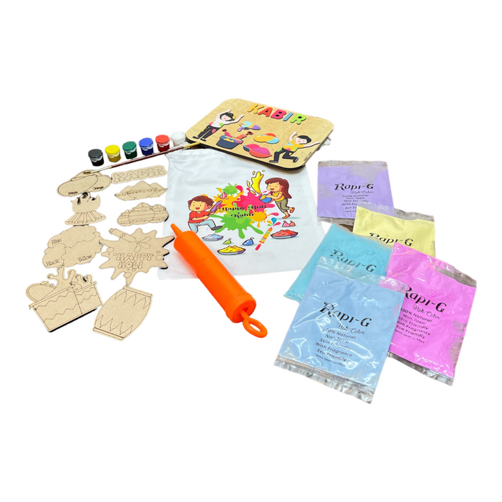 Holi Jumbo Hamper (DIY, Puzzle, Paints, Potli, Pichkari, Organic Colours)