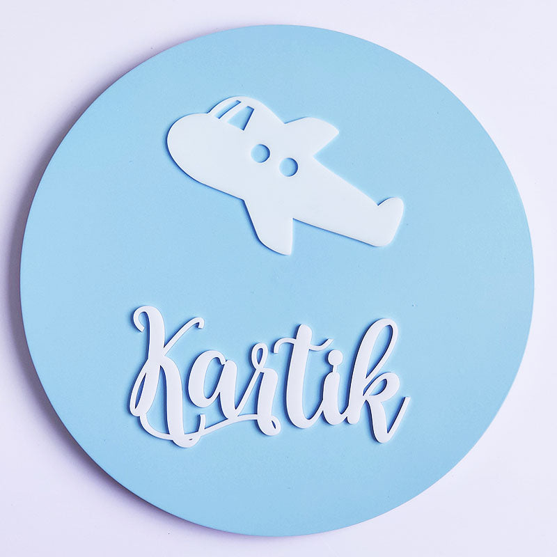 Pilot Name Plaque - Blue