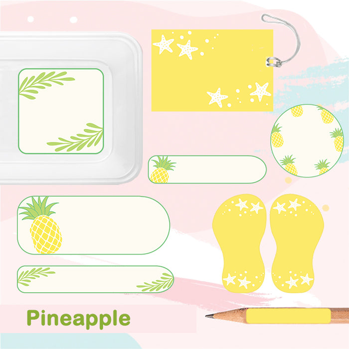 Pineapple Name Labels - Complete/Split/Iron Ons Packs