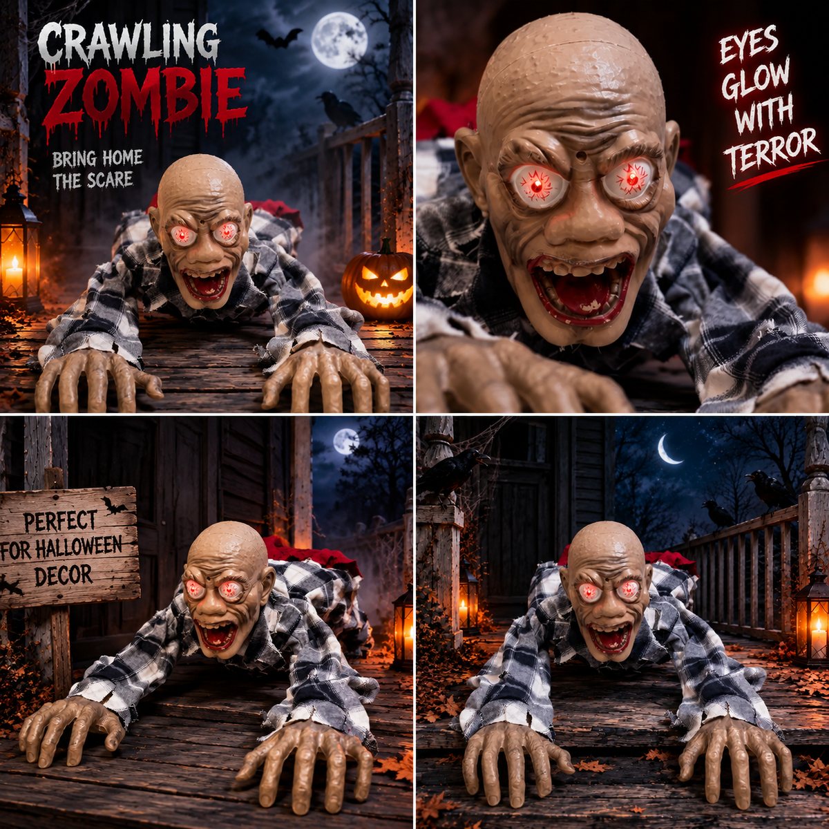 Animated Plaid Shirt Crawling Creeper