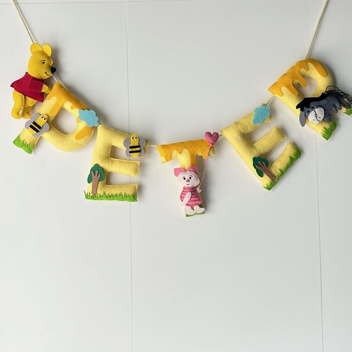 Babble Wrap Pooh & Pals Name Bunting/Garland