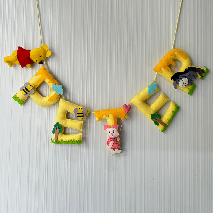 Babble Wrap Pooh & Pals Name Bunting/Garland