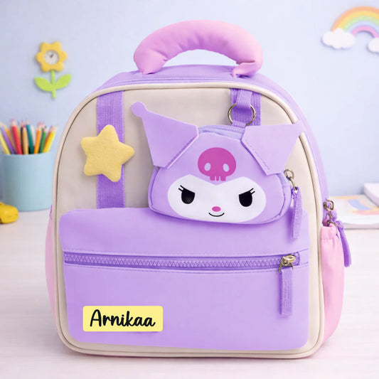 Princess Bunny Preschool Backpack with Mini Pouch