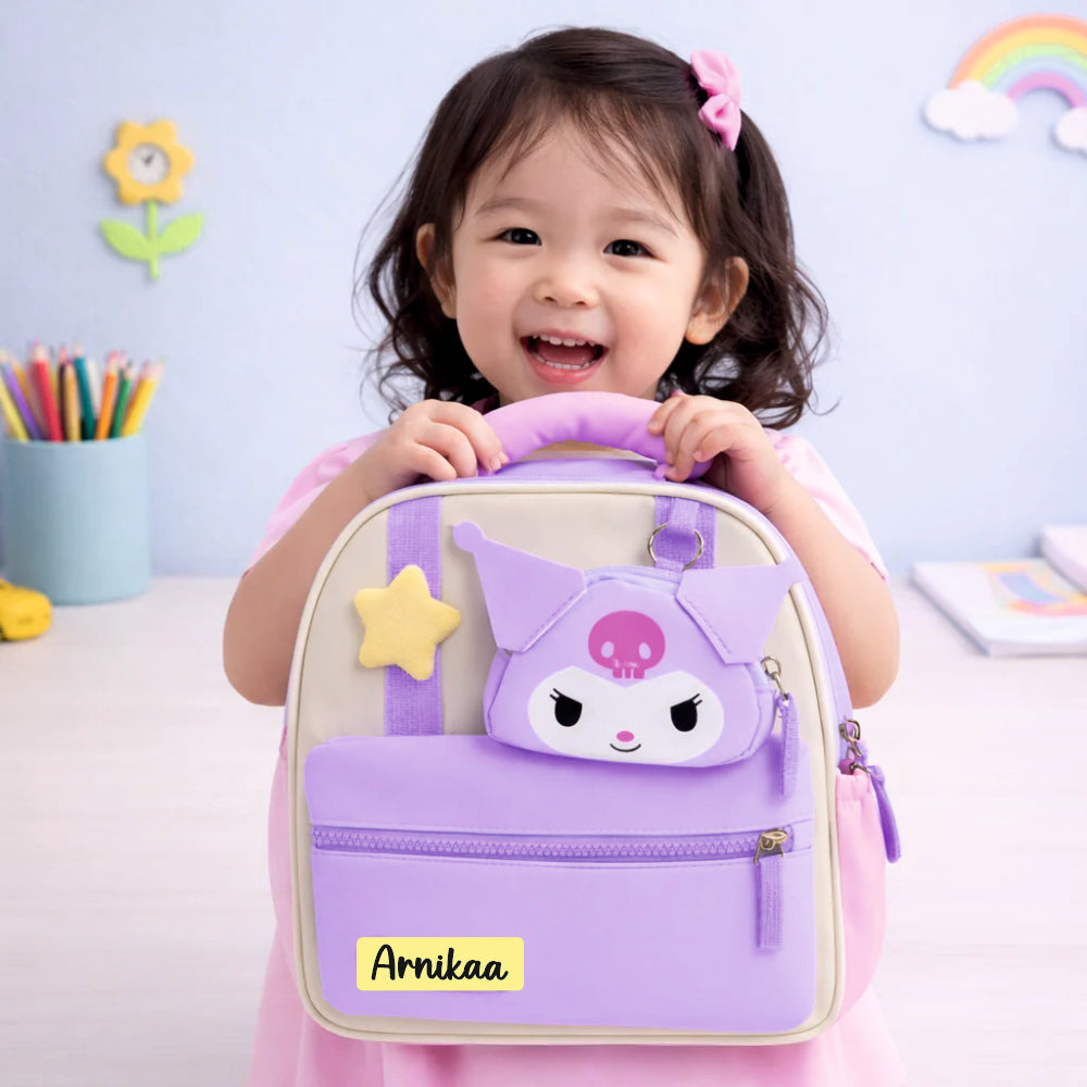 Princess Bunny Preschool Backpack with Mini Pouch