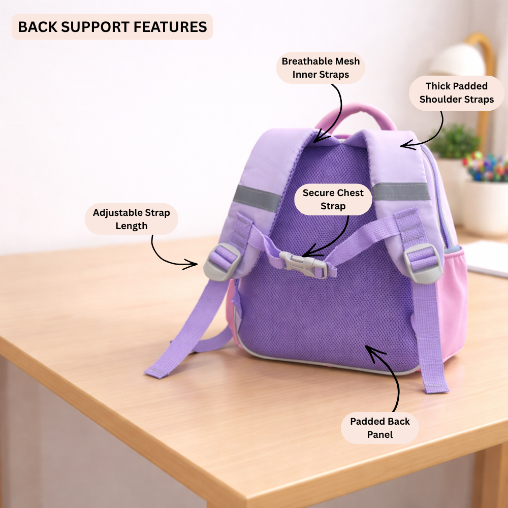 Princess Bunny Preschool Backpack with Mini Pouch