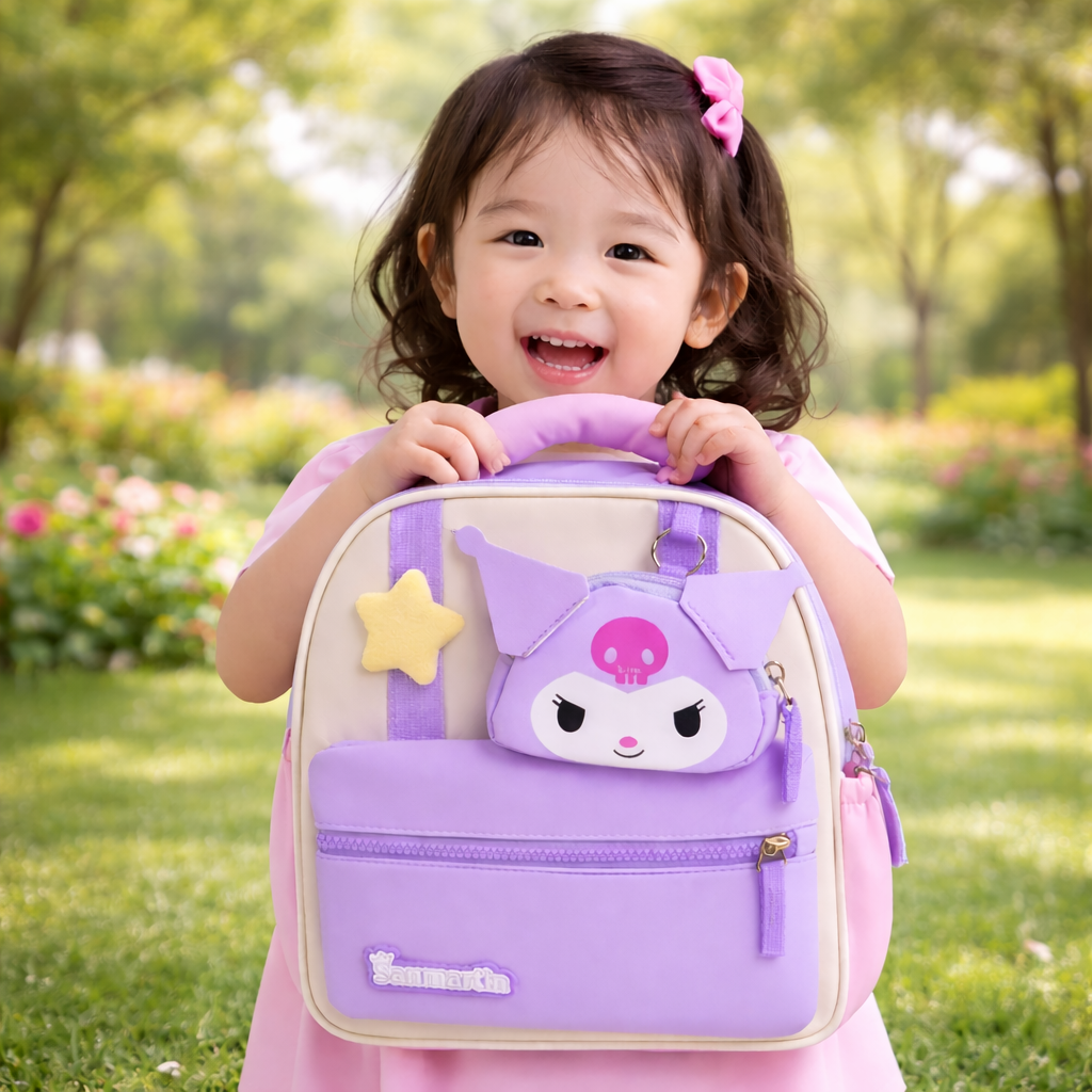 Princess Bunny Preschool Backpack with Mini Pouch