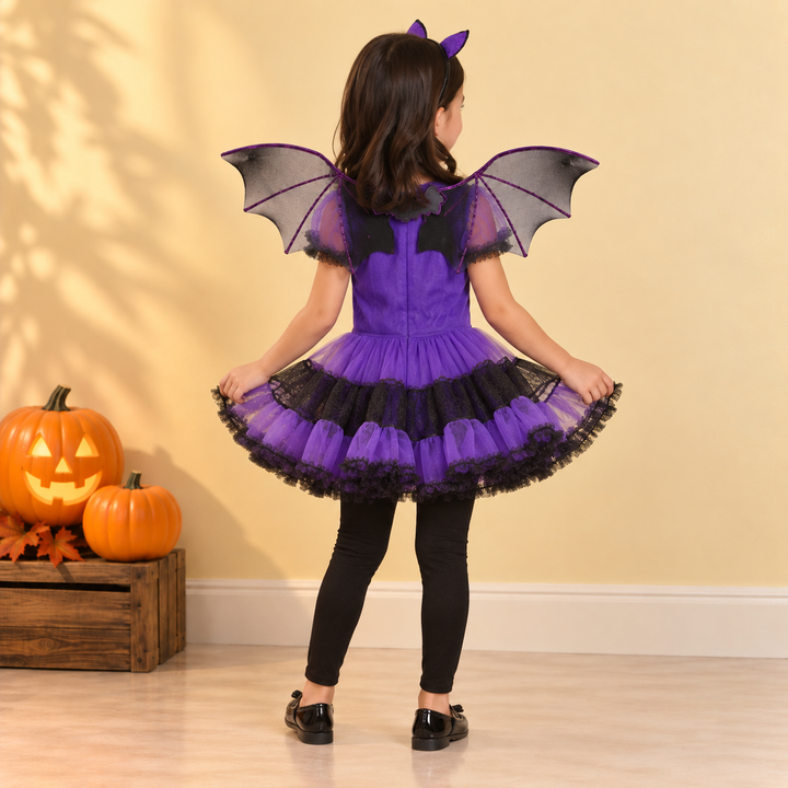Purple Bat Girl Halloween Costume